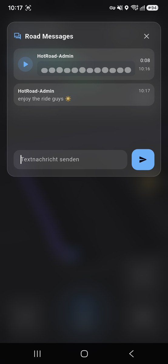 HotRoad App – Chat